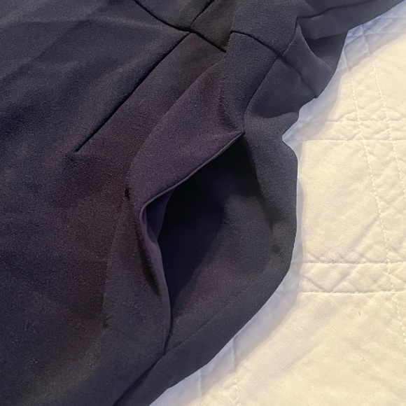 Julia Jordan Womens Halter Twist Neck Jumpsuit Navy 10 Pockets MSRP $138 NWT - Picture 14 of 14